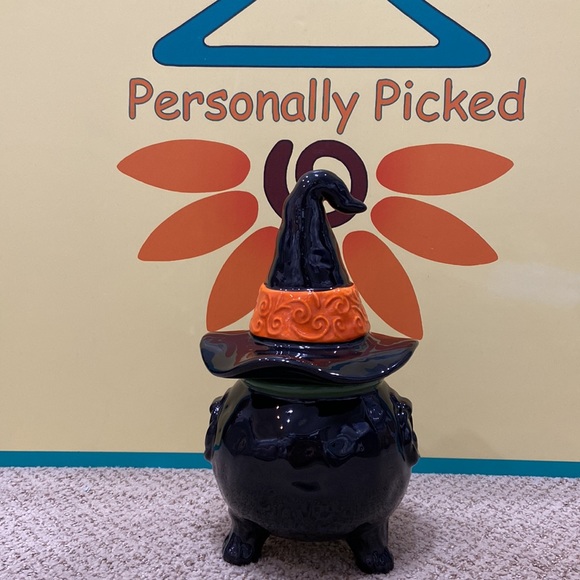 Blue Sky Clayworks CAULDRON WITH WITCH HAT Canister - Picture 5 of 11